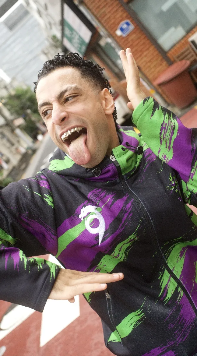 Younes, French-Moroccan martial artist and street-performance creator